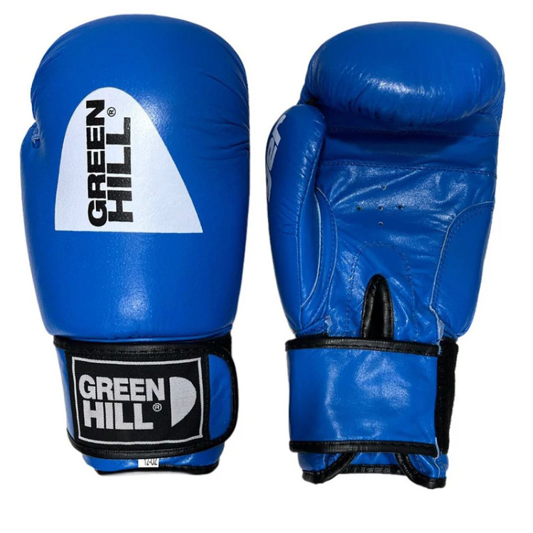 دستکش بوکس گرین هیل مدل New tiger2 blue چرم طبیعی کد OZ-10 مدل 2