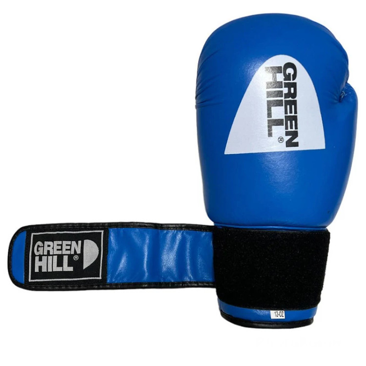 دستکش بوکس گرین هیل مدل New tiger2 blue چرم طبیعی کد OZ-10 مدل 2